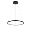 Lampa wisząca Ring 40 cm czarna LED CCT