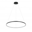 Lampa wisząca Ring 66 cm czarna LED CCT