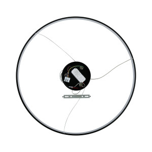 Lampa wisząca Ring 66 cm czarna LED CCT