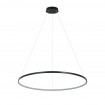 Lampa wisząca Ring 80 cm czarna LED CCT