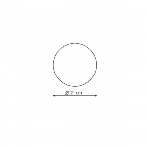 Plafon Platillo 21 cm złoty LED CCT