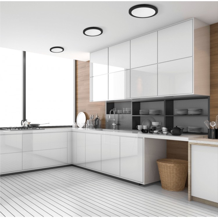 Plafon York czarny 2w1 LED 4000K - 726