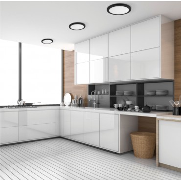 Plafon York czarny 2w1 LED 4000K