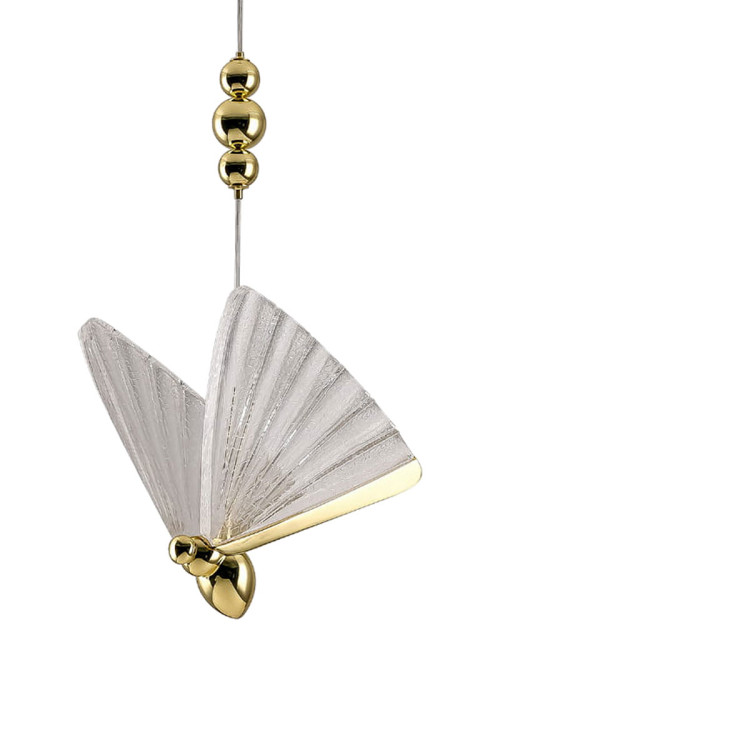 Lampa wisząca Mariposa 3 złota LED CCT - 7299