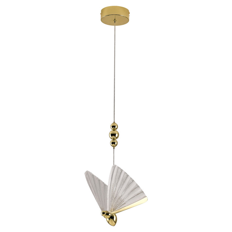 Lampa wisząca Mariposa 1 złota LED CCT - 7303