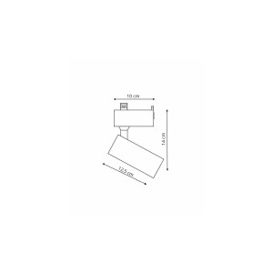 Reflektor do szynoprzewodu Rocca 1F biały LED 4000K