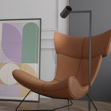 Lampa podłogowa Tokio czarna 1xGU10