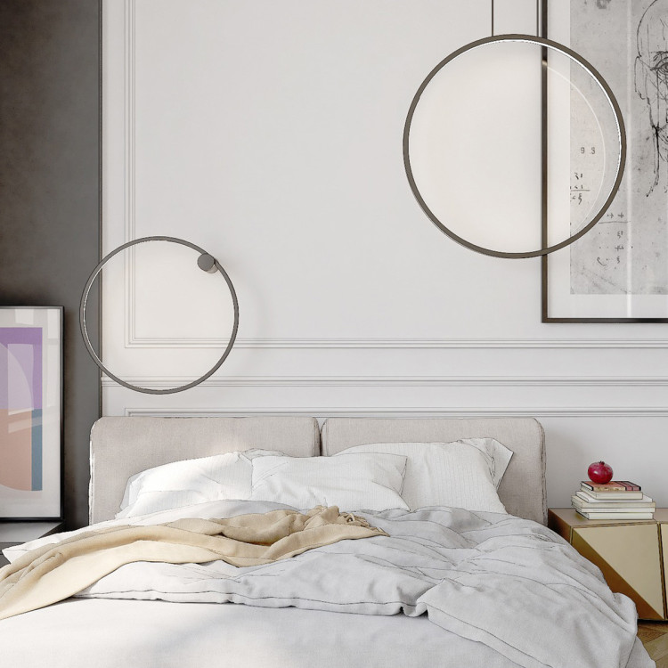 Lampa wisząca Mirror czarna LED 3000K - 7362