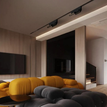 Reflektor do szynoprzewodów Magnetic Lunar czarny LED 3000K