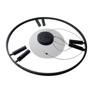 Lampa wisząca Almeria czarna LED 4000K