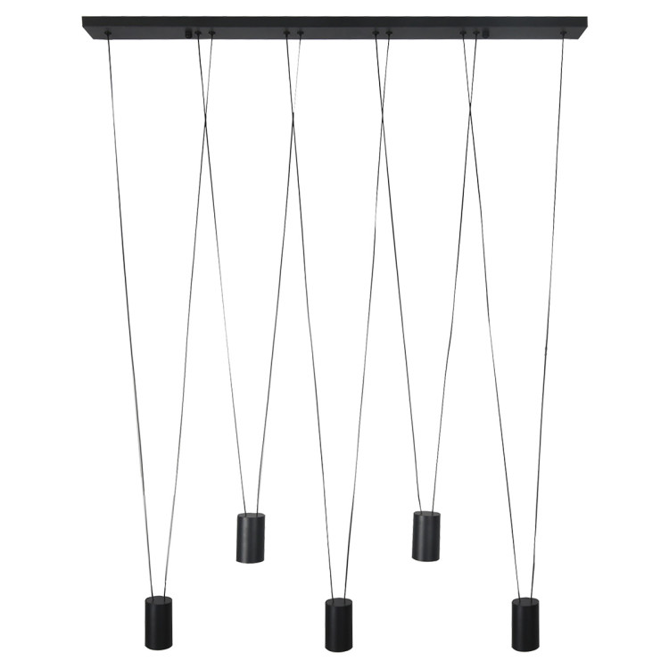 Lampa wisząca Toledo czarna 5xGU10 - 7573