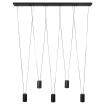 Lampa wisząca Toledo czarna 5xGU10