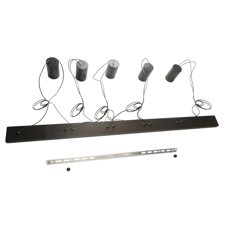 Lampa wisząca Toledo czarna 5xGU10 - 7574