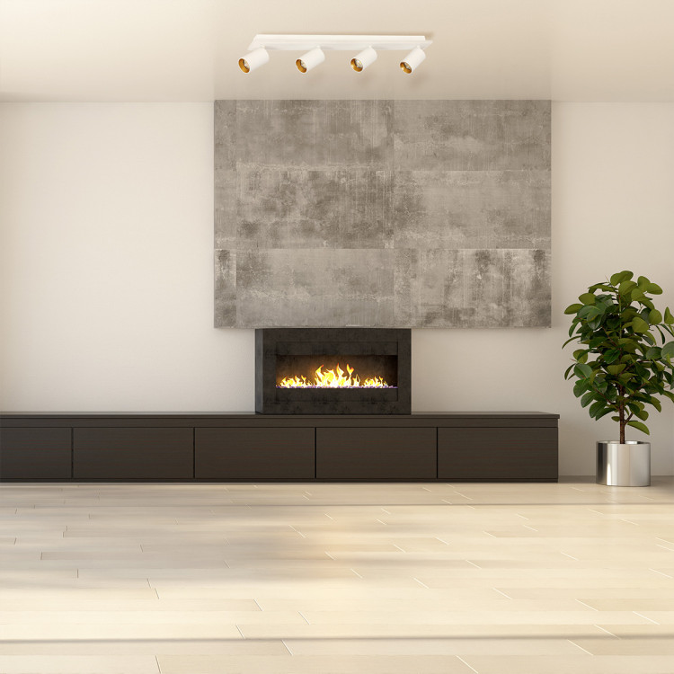 Zestaw reflektorów plafon Parma biały 4xGU10 plus LED - 7601