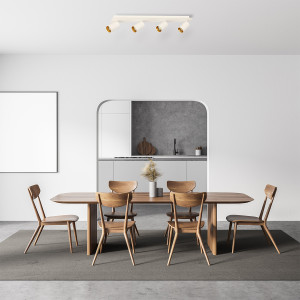 Zestaw reflektorów plafon Parma biały 4xGU10 plus LED