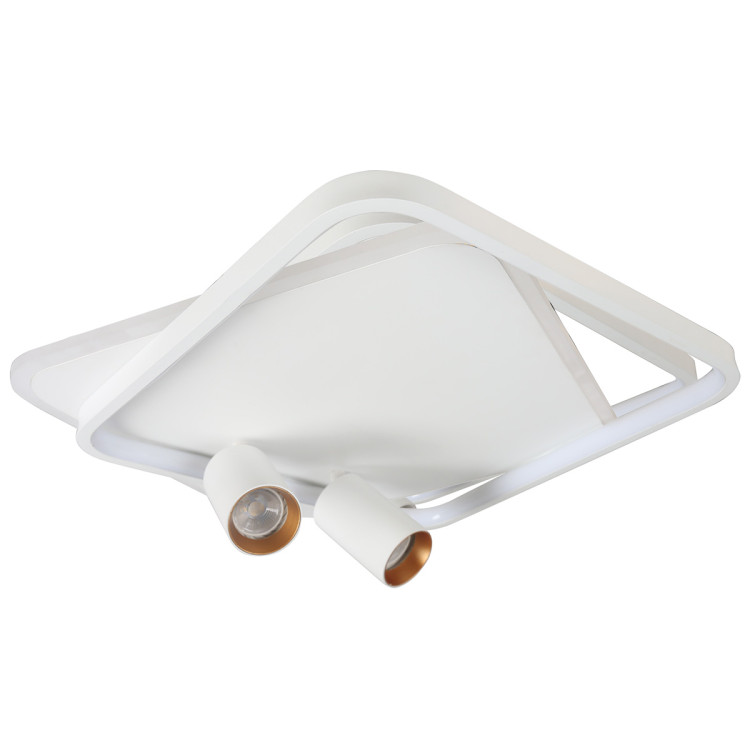 Plafon Parma 2 kwadratowy biały 2xGU10 LED CCT - 7621