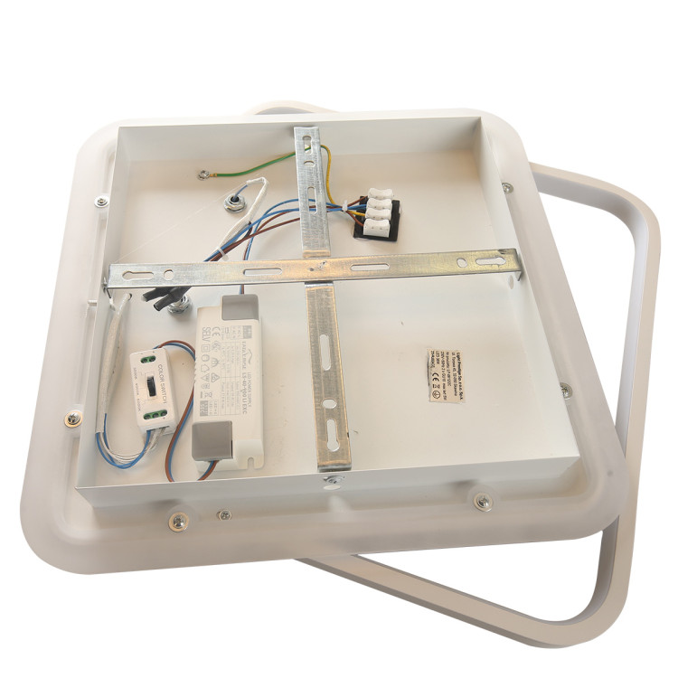 Plafon Parma 2 kwadratowy biały 2xGU10 LED CCT - 7623