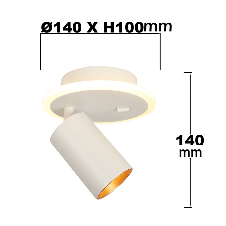 Spot Parma 1 biały 1xGU10 LED CCT - 7647