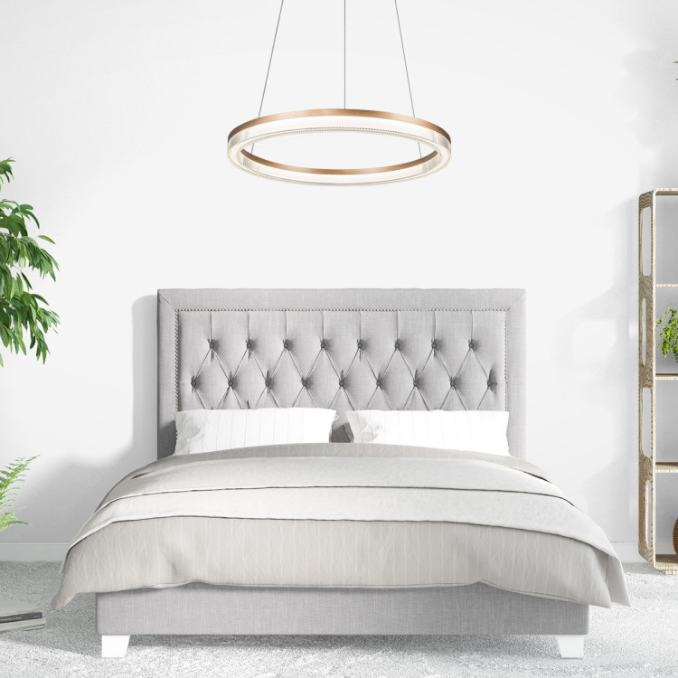 Lampa wisząca Midway Cristal Triangle złoto - transparentna LED CCT - 7726