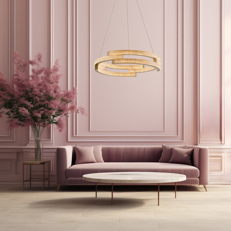 Lampa wisząca Tarja złota LED CCT - 8031