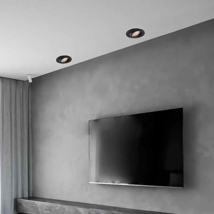 Ruchome oczko podtynkowe Lagos czarne IP20 1xGU10 - 8068