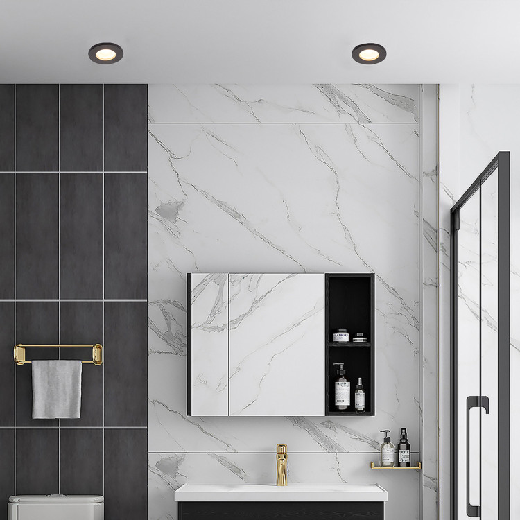 Oczko podtynkowe Lagos czarne IP65 1xGU10 - 8089