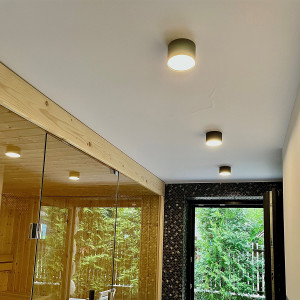 Oprawa natynkowa Kendal czarna IP54 LED CCT