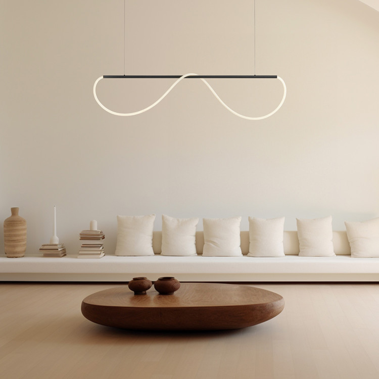 Lampa wisząca Meleca S czarna LED 4000K - 8144