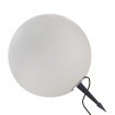 Lampa ogrodowa Gaja 40 cm biała 1xE27