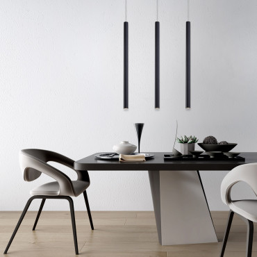 Lampa wisząca Lungo 3 linia czarna 3xG9