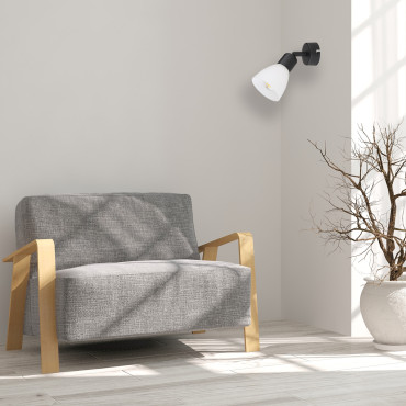 Reflektor Malta czarny 1xE14