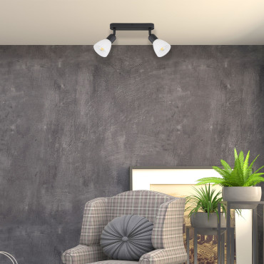 Zestaw reflektorów spot Malta czarny 2xE14