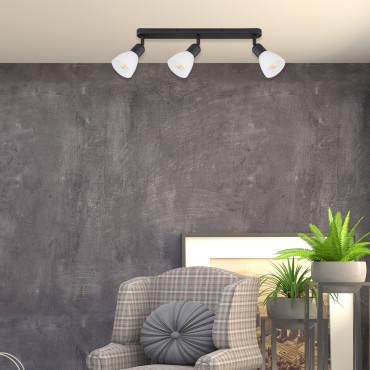 Zestaw reflektorów spot Malta czarny 3xE14
