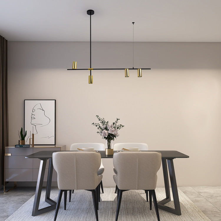 Lampa wisząca Arizona czarno - złota 4xGU10 - 8249