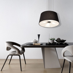 Lampa wisząca Bali czarna 4xE27