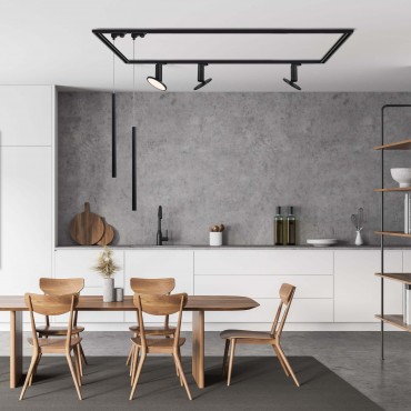 Zestaw oświetlenia szynowego Aquilion SET 1F czarny LED 3000K