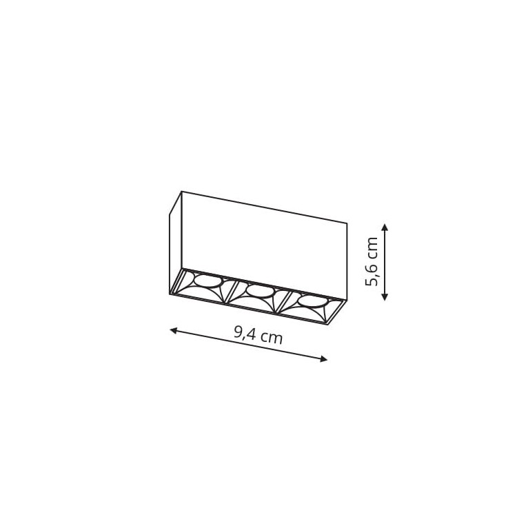 Reflektor do szynoprzewodów Magnetic Star czarny LED 4000K - 8325