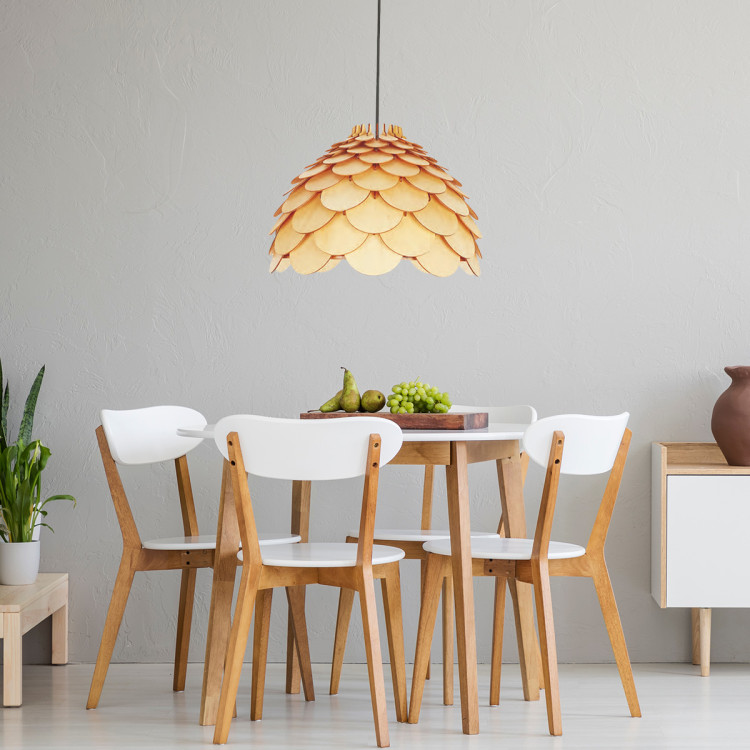 Lampa wisząca Burgo duża drewniana 1xE27 - 8385