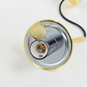 Lampa wisząca Palla złota 1xE14