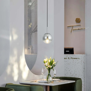 Lampa wisząca Palla chrom 1xE14