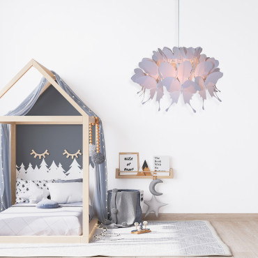 Lampa wisząca Farfalla różowa 1xE27