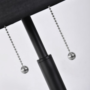 Lampa stołowa Fogo czarna 2xE27