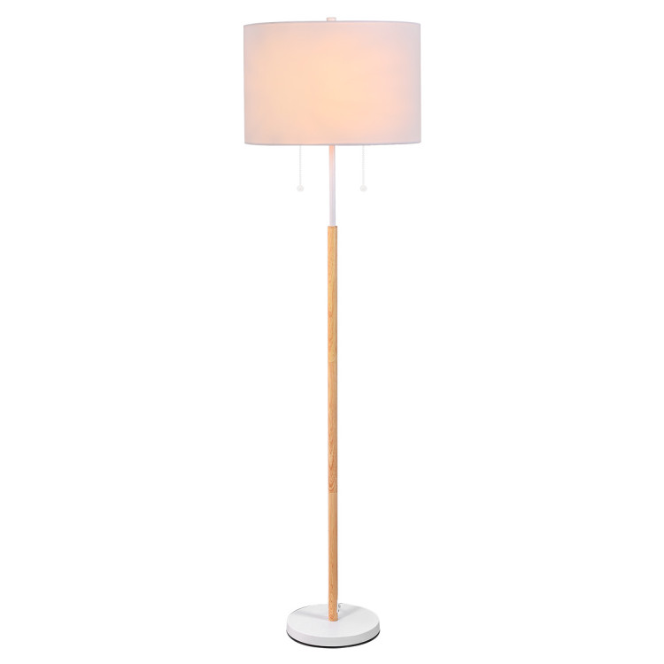 Lampa podłogowa Fogo biała 2xE27 - 8475