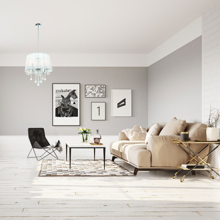 Lampa wisząca Mona srebrna 3xE14 - 8483