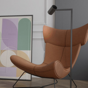 Lampa podłogowa Snow czarna 1xGU10