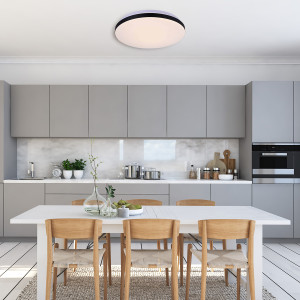 Plafon Babilon 33 cm czarny LED 4000K