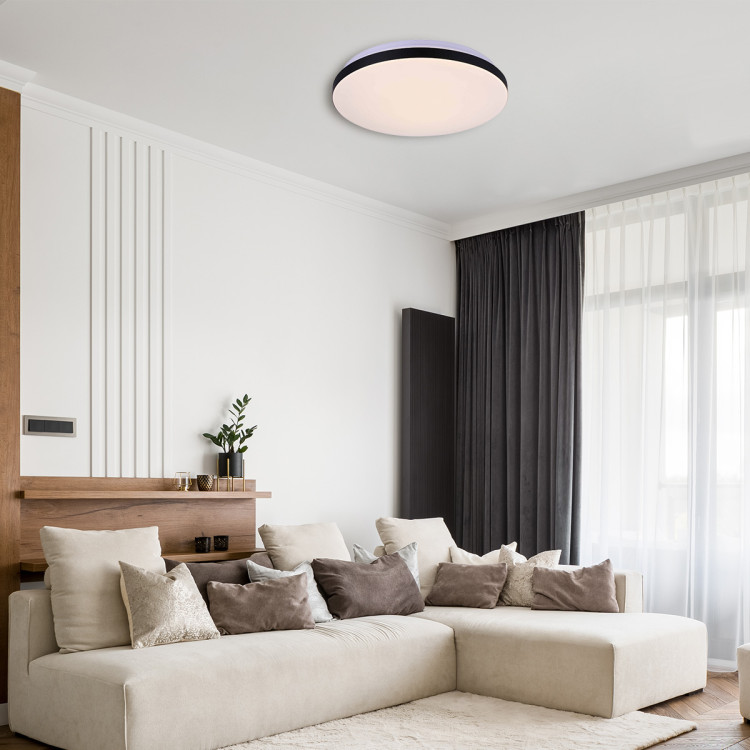 Plafon Babilon 33 cm czarny LED 4000K - 8527