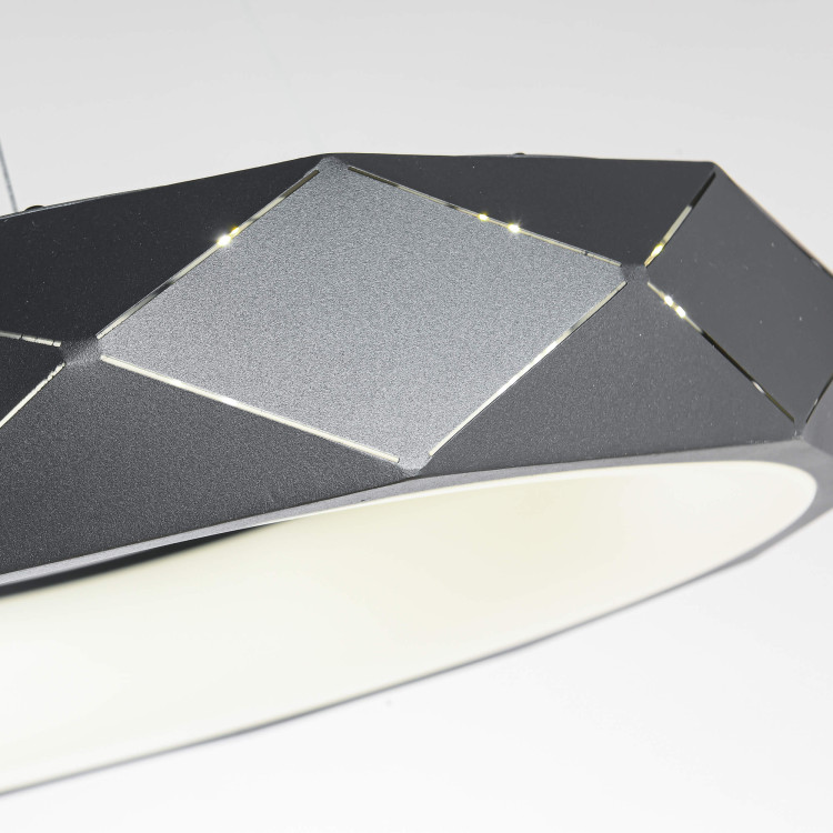 Lampa wisząca Reus czarna LED 4000K - 8636