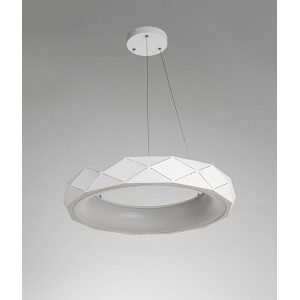 Lampa wisząca Reus biała LED 4000K