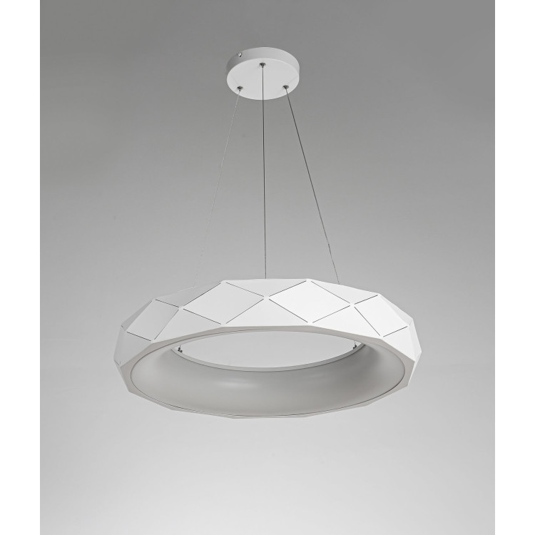 Lampa wisząca Reus biała LED 4000K - 8640